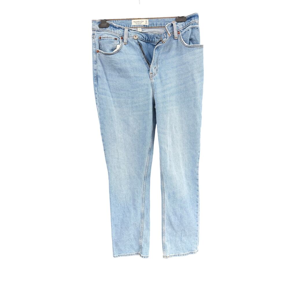 Abercrombie Curve Love The 90s Slim Straight Ultra High Rise Jean 30 10S Light